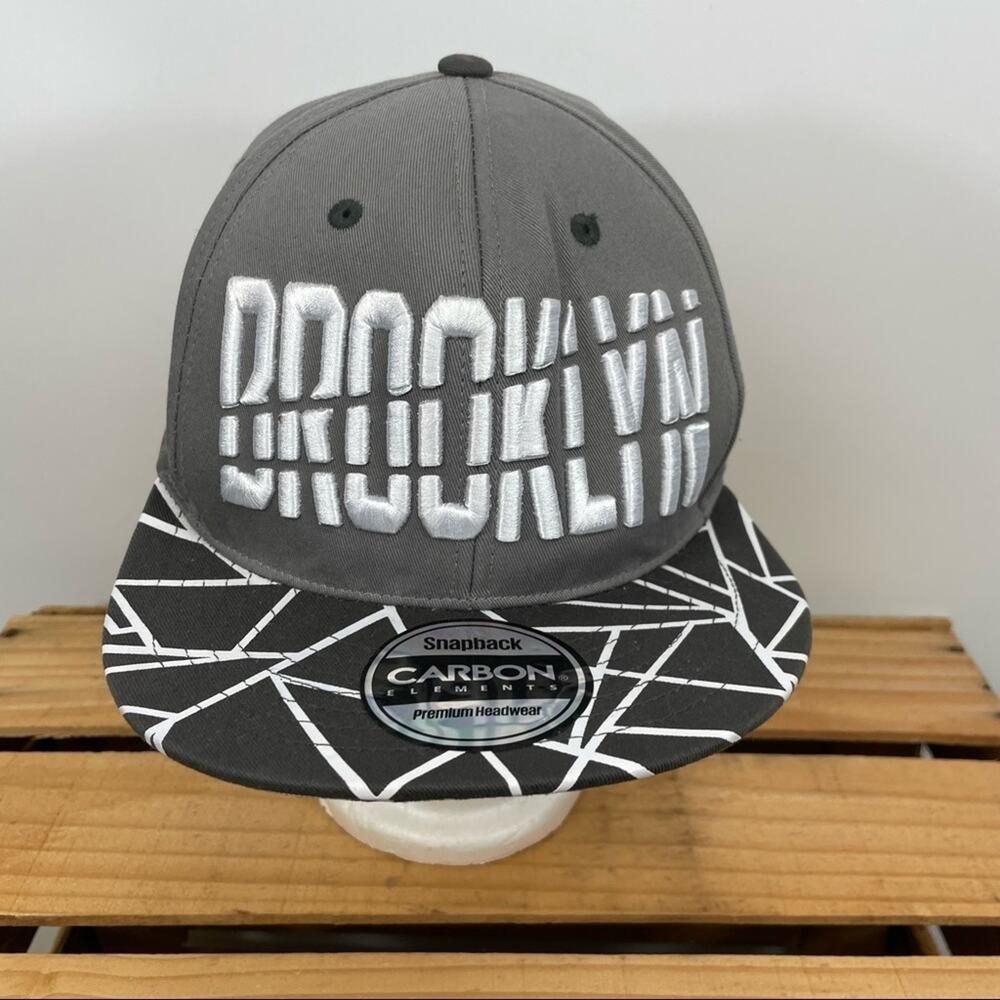 Carbon Element "Brooklyn" snapback gray cap 100% cotton